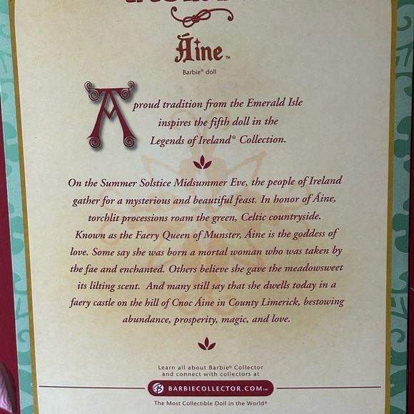 Legends of Ireland Aine Barbie - Picture 5 of 6